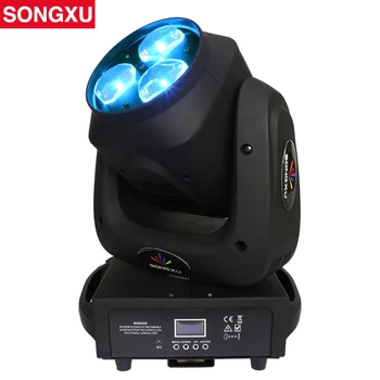 SONGXU 3x40w Zoom B eye LED mozgó fej Fény RGBW 4IN1 színkeverés DMX mozgó zoom mossa DJ Világítás Színpadi Fény/SX-MH0340