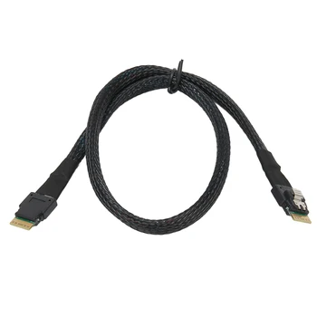 Slim SAS Kábel 12GBPS Tinplated Réz Rugalmas, Stabil, Biztonságos, Mikro-SATA Kábel Alkalmas Asztali Görgős HDD