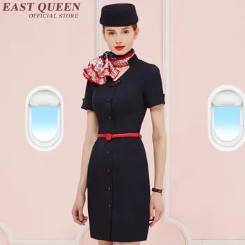 Stewardess jelmez egységes Stewardess légitársaság repülési hotel munkaruha, egyenruha gyógyfürdő egységes pincérnő ruhák jelmez AA2941 Y