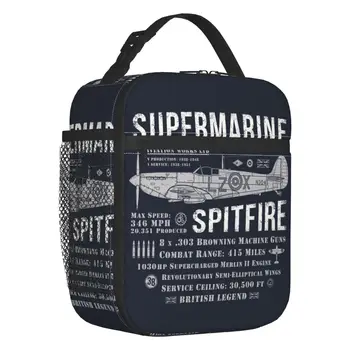 Supermarine Spitfire Szigetelt Ebéd Bag Pilóta, Repülőgép, Repülő Gép Vízálló Hűvösebb Termikus Ebédet Gyerekek, Gyerekek,