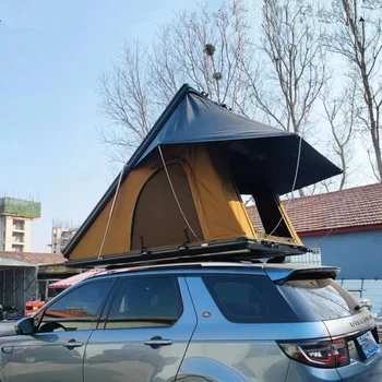 Suv-off-road-dal tang tartály egyéni tetőablak hozzáférés napenergia alumínium shell háromszög automatikus tető sátor