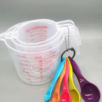 Sütés Eszköz Mérési Kupa Háztartási Műanyag Átlátszó Végzett Mérési Cup250/500/ 600/1000ML Konyha, a Sütés Mérési Eszköz
