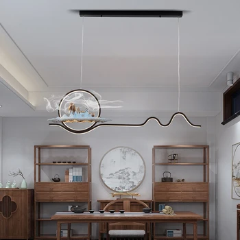 TEMAR Kreatív Kínai Stílusú Medál Lámpa LED 3 Színben Modern Mennyezeti Csillár Lámpa Otthoni Étkezési Szoba Dekoráció