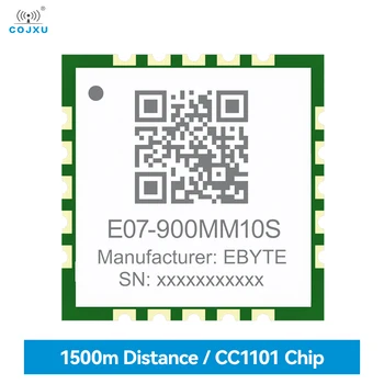 TI CC1101 Vezeték nélküli Modul 915/868MHZ COJXU E07-900MM10S 10dBm 1,5 km-re Bélyegző Lyuk Ultra Kis Méretű Támogatás RSSI SMD Modul