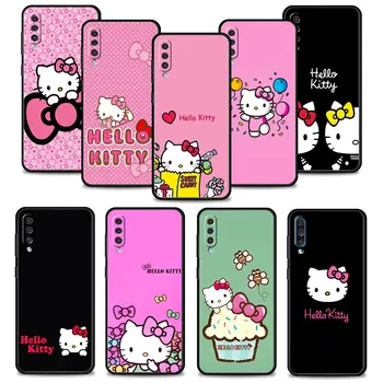 Telefon Tok Samsung Galaxy A02s A01 A03s A50 A30-As A04 A90 A40-A70 A42 M52 M62 M31 M13 Shell Hello Kitty Mintával