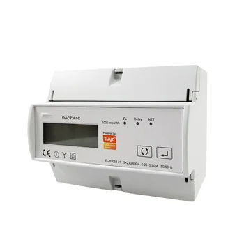 Tuya Okos ZigBee 3 Fázisú Mérő KWh Energia Monitor Wattmeter Támogatás Modbus RTU 3X110/190V vagy 230/400VAC 50/60Hz