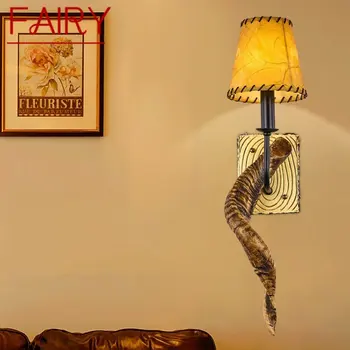 TÜNDÉR Modern Gyanta Fali Lámpa LED Kreatív Ökör Szarv Lámpák Lámpák Haza Nappali, Hálószoba, Folyosó Dekoráció