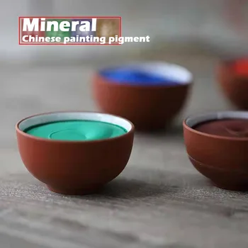 Több Színben Szilárd Ásványi Hagyományos Kínai Festészet Pigment Csésze Csomag
