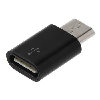 USB 3.1 C Típusú Női Micro USB Férfi Adapter Csatlakozó Android mobiltelefon T84D