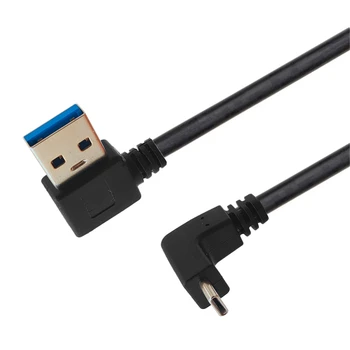 USB3.0 C Típusú Kábel-Gyors Töltés Kábel Dátuma Kábel 90 Fokos Jobbra-Balra Szög Kábel Telefon Tablet