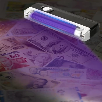 Ultra Violet LED Zseblámpa Szuper Fényes Ellenőrző Lámpa Torch UV Lámpa Pénzt Érzékelő Bank Megjegyzés Útlevél-Ellenőrző