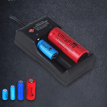 Univerzális 1/2 Foglalat Akkumulátor 3,7 V USB Okos, Gyors Töltő Akkumulátor Li-ion NiMH 18650 26650 14500 17670 18350 10400