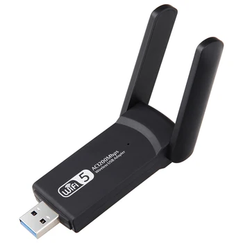 Vezeték nélküli USB-s WiFi Adapter 1200Mbps Lan USB Ethernet-2.4 G 5G kétsávos WiFi Hálózati Kártya, WiFi Dongle