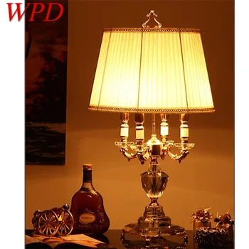 WPD Dimmer Kristály asztali Lámpa, Modern LED-es Luxus Gyertya Árnyékában asztali Lámpa, Dekorációs az Otthoni Ágya mellett