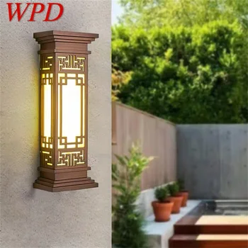 WPD Kültéri Lámpa LED-es Kínai Stílusú Fali Lámpák Lámpa Vízálló Haza Erkély Klasszikus