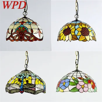 WPD Tiffany Medál Fény LED Lámpa Modern Kreatív Berendezési tárgyak Otthoni Étkezési Terem Dekoráció