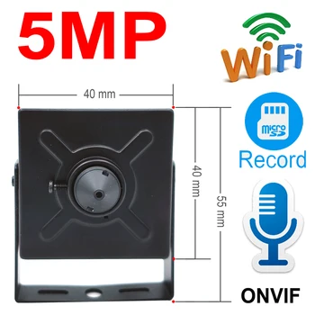 Wifi Kamera Mini Wireless Ip Kamera HD Audio 5 MEGAPIXELES, 1080P CCTV Biztonsági Megfigyelő Hálózat Onvif Videó Biztonságos Micro 2MP Haza CamHipro