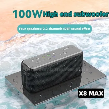 XDOBO X8 MAX Bluetooth Hangszóró, 100W Nagy volumenű Szabadtéri Soundbox 20000 mAh Teljesítmény Bank TWS Sztereó HiFi Subwoofer Soundbar TF AUX