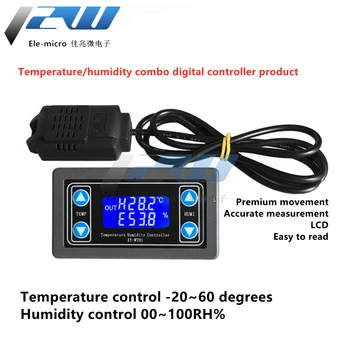 XY-WTH1 Digitális Hőmérséklet Páratartalom Vezérlő, Termosztát, Páratartalom, Szabályozó