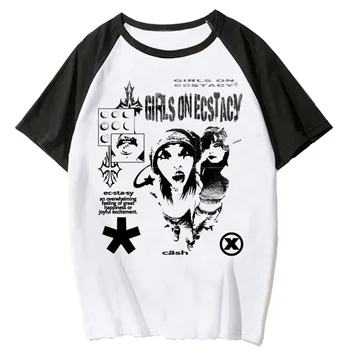 Y2k Felső Nyomtatás tshirt nők anime streetwear Japán tshirt lány Japán anime streetwear ruhák