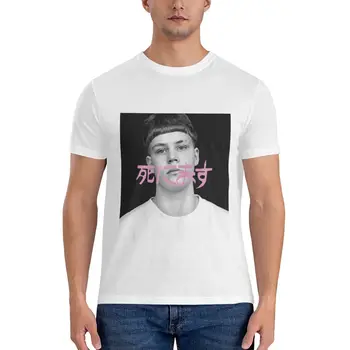 Yung Sovány, szomorú kézzel írott japaneseGraphic T-Shirt fekete póló férfi üres pólók