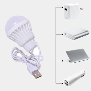 ZK40 LED Hordozható 5W Izzó Diák, Olvasás, Tanulás, Kemping Kültéri Világítás Kemping Lámpa Mini USB Medál Fény