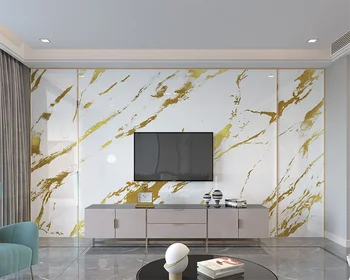 beibehang Egyéni utánzat márvány minta hotel arany luxus papier peint dekoráció recepció szerszámok háttérképet