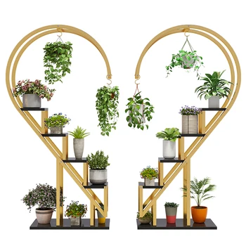 kiváló minőségű, modern kreatív szív formájú, dekoratív beltéri sarokban virágcserép rack fa függőleges növény állni nappali
