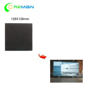led modul nagykereskedelmi SMD 3 in 1 RGB P4 Beltéri Színes LED Panel, 128*128mm 32x32 RGB LED Mátrix Modul