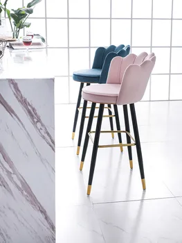 Északi bárszék Szék Fény Luxus fotel Modern Minimalista, Egyszerű, Magas Szék Széklet Eleje Étterem