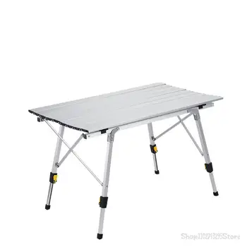 Összecsukható Kemping Asztal Kerti GRILL Hátizsákkal Alumínium, Hordozható, Tartós Barbecue Asztal Bútor Számítógép Ágy Könnyű