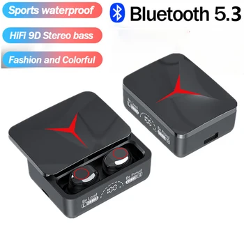 Új M90 TWS Vezeték nélküli Bluetooth Headset hallókészülék Bluetooth 5.3 Hi-Fi sztereó digitális kijelzőn LED Touch sport gaming headset