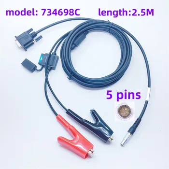 Új Y-típusú kábel 734698C helyettesíti GEV187connects Leica mérőállomás, hogy a PC-s akkumulátor kábel