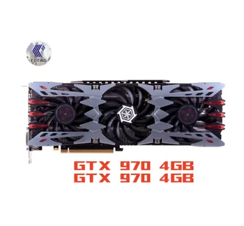 Inno3D GTX 970 4GB GDDR5 Grafikus Kártyák 256Bit GPU videokártya NVIDIA Geforce GTX970 4GB Térkép VGA Hdmi-Dvi Használt Kártyák